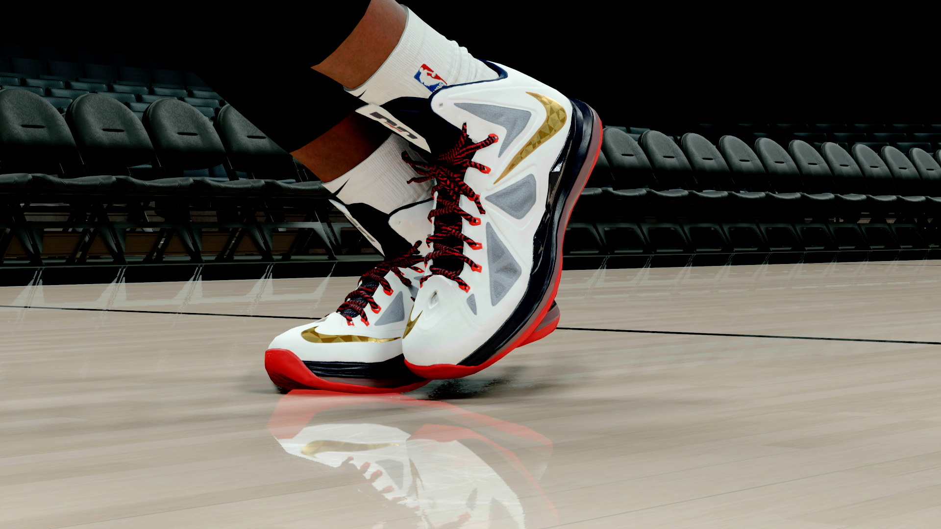 LeBron 10 Gold Metal