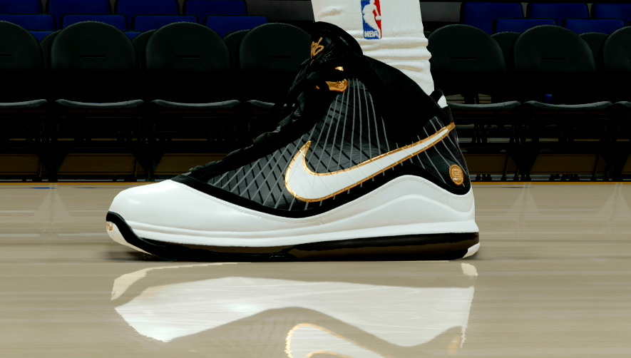 LeBron 7 Black White Gold