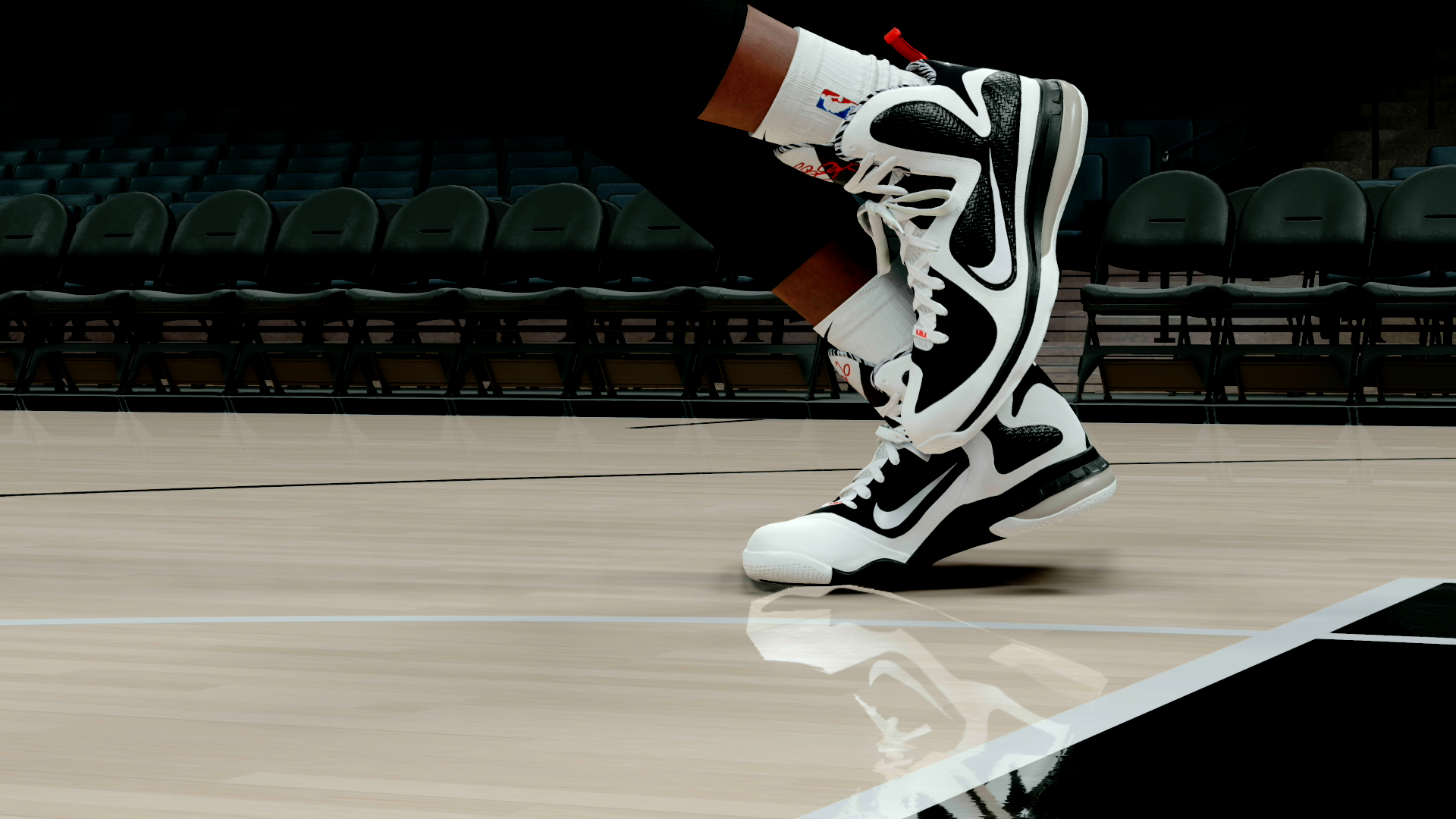 LeBron 9 White Black