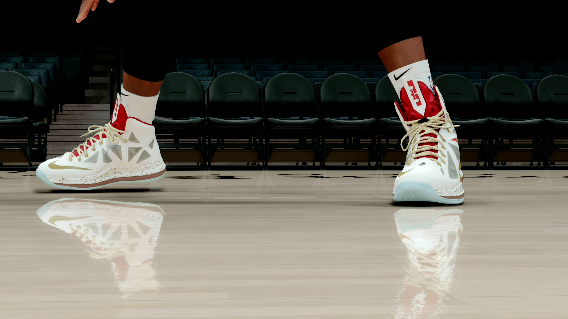 LeBron 10 White Gold