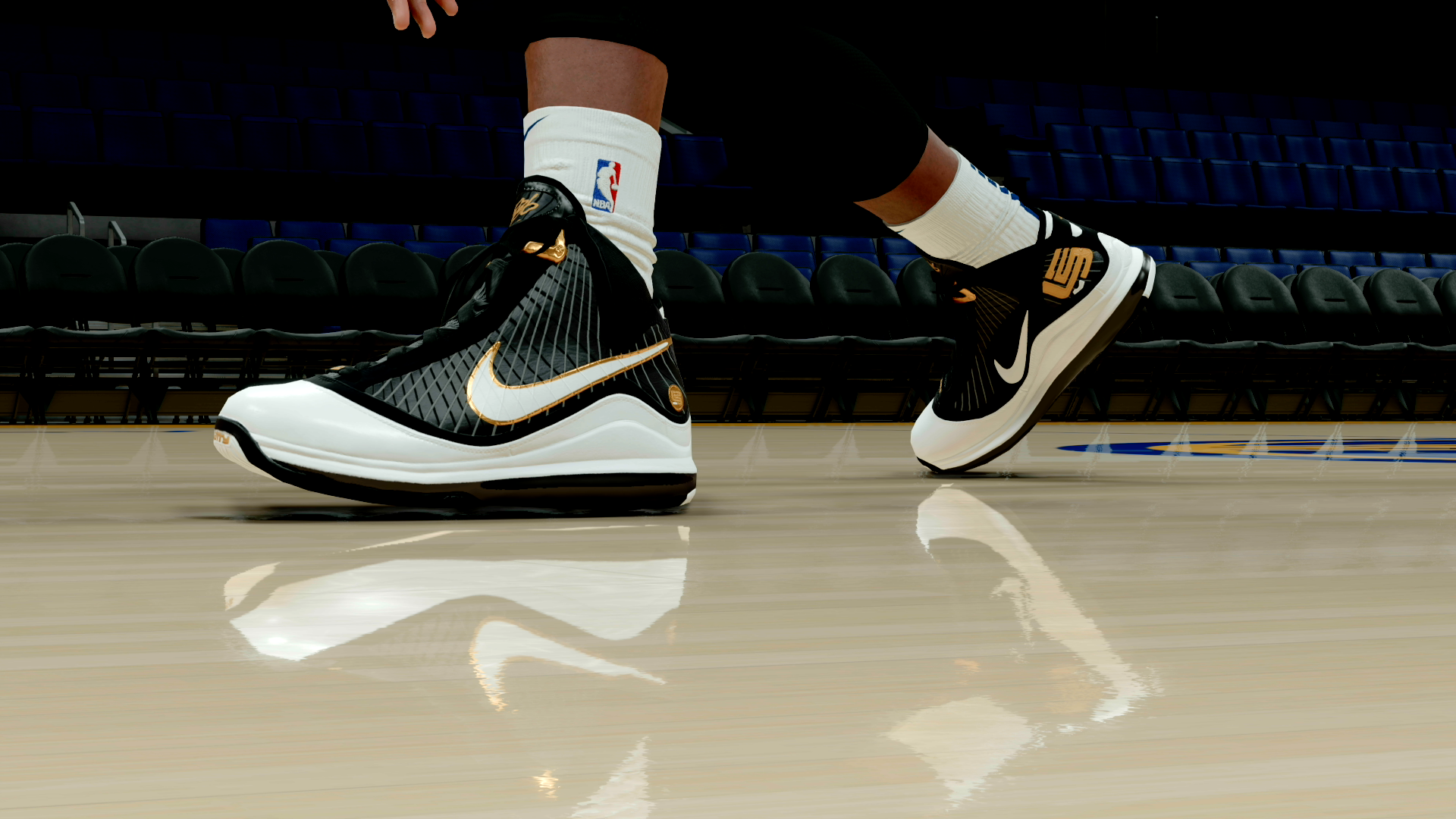 LeBron 7 Black White Gold