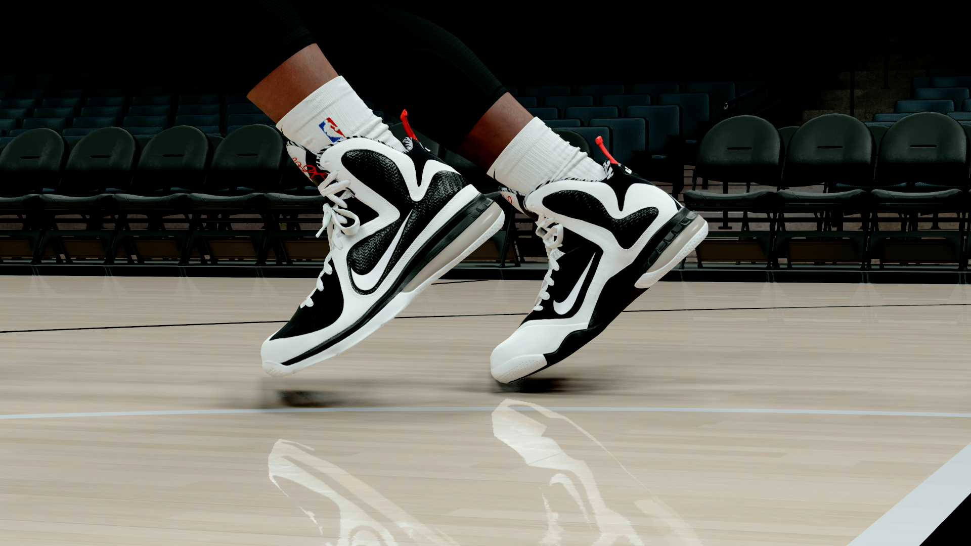 LeBron 9 White Black