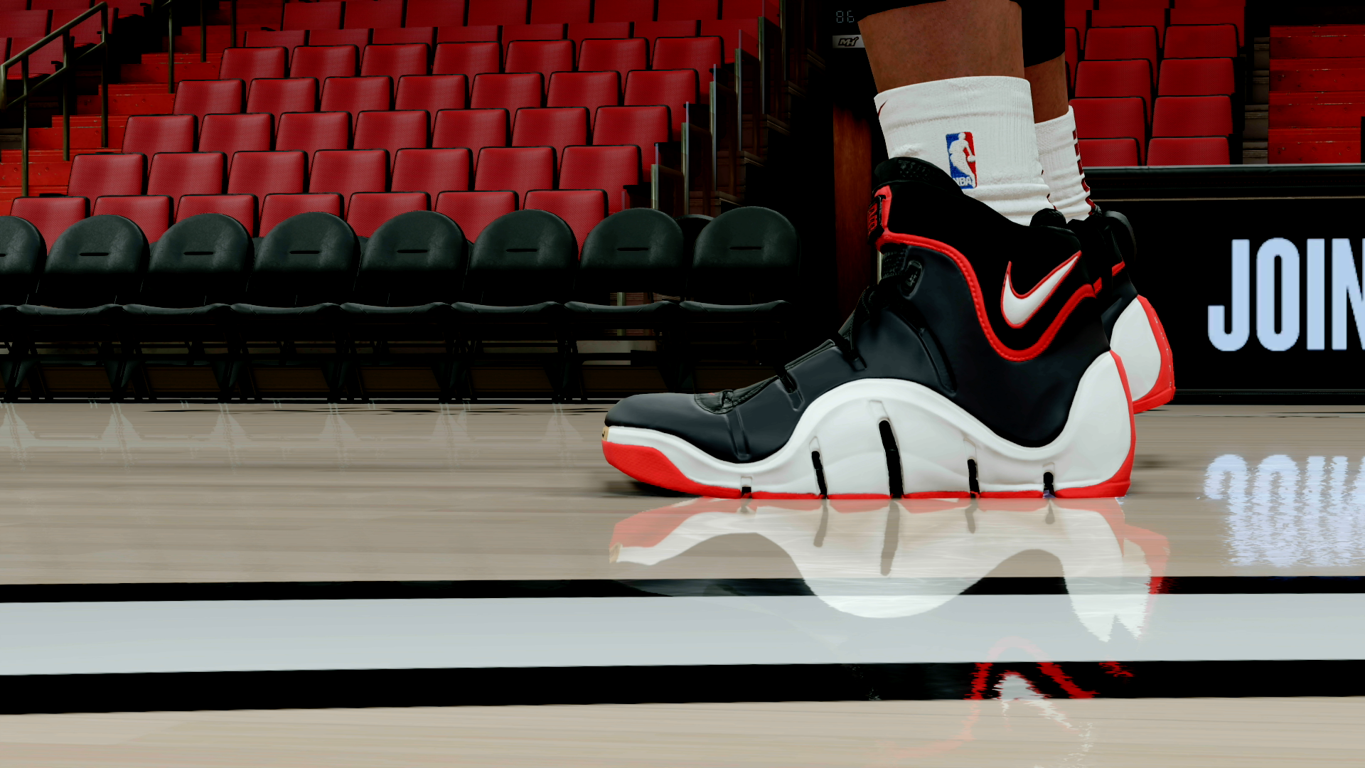 LeBron 4 Black White Red