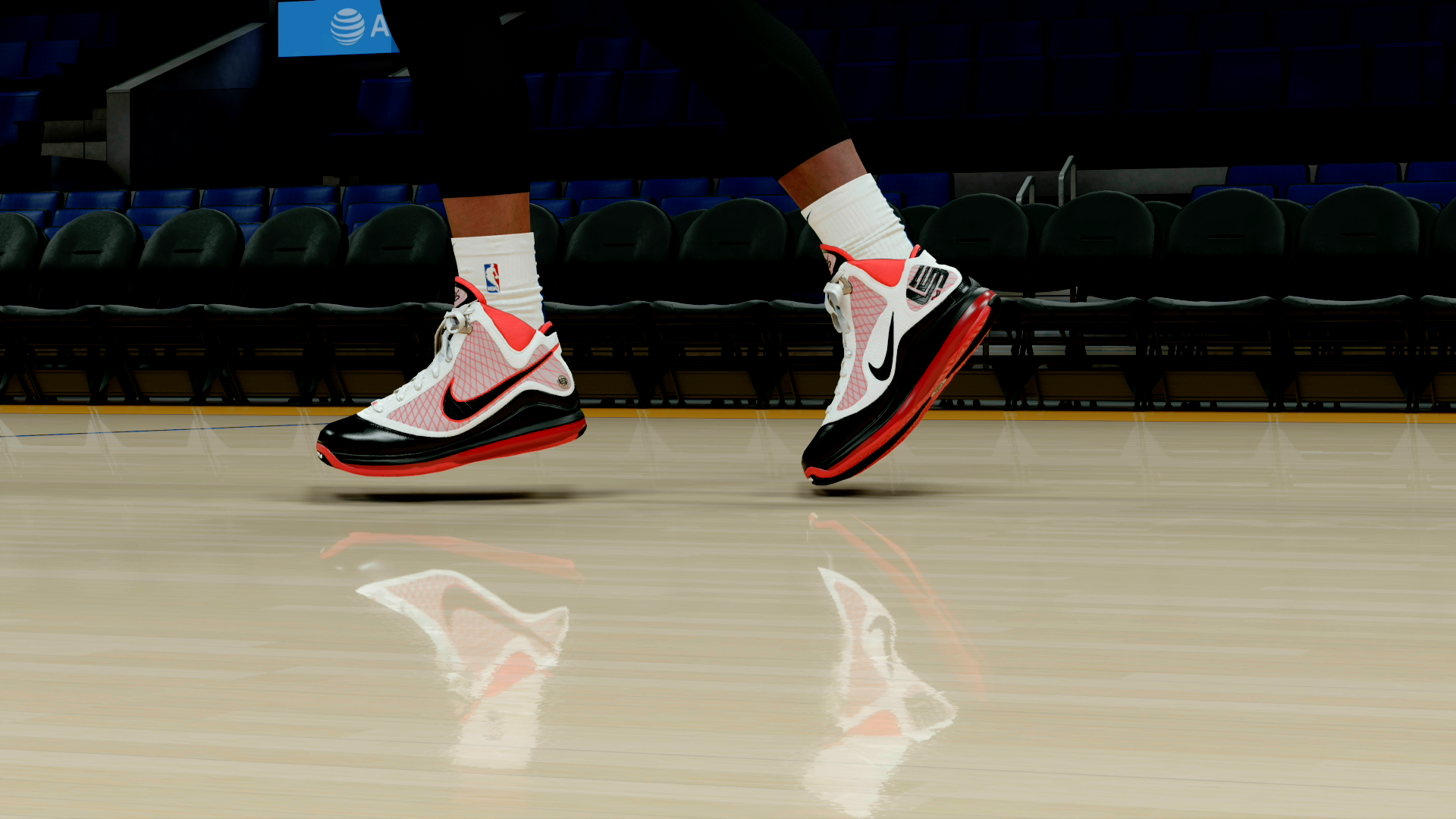 LeBron 7 White Red Black