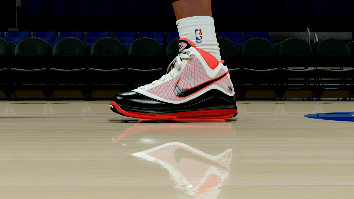 LeBron 7 White Red Black