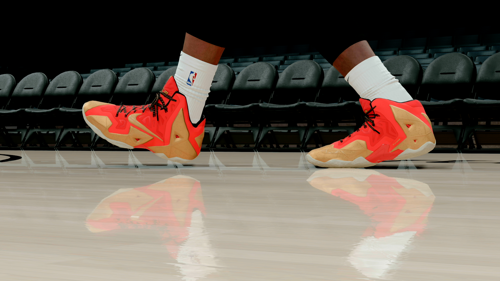 LeBron 11 Red & Gold PE