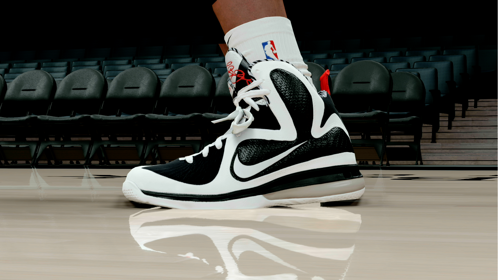 LeBron 9 White Black