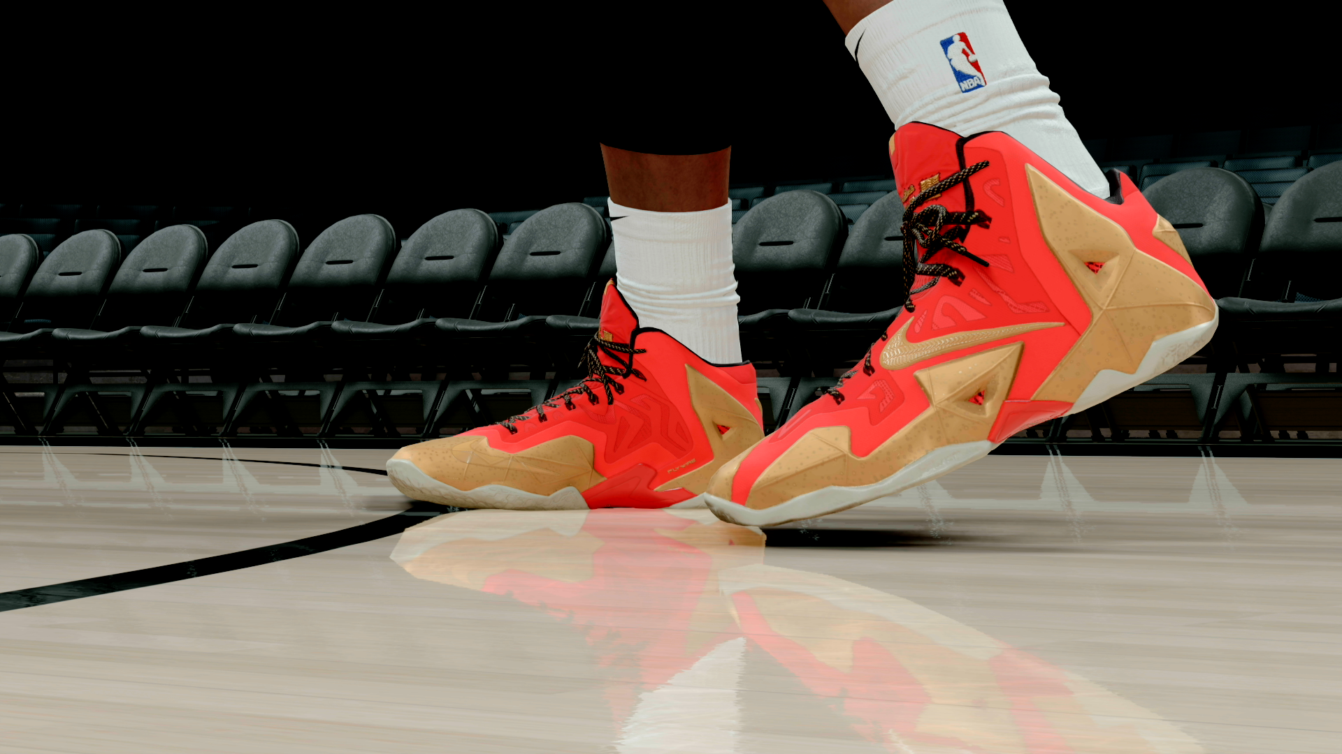 LeBron 11 Red & Gold PE