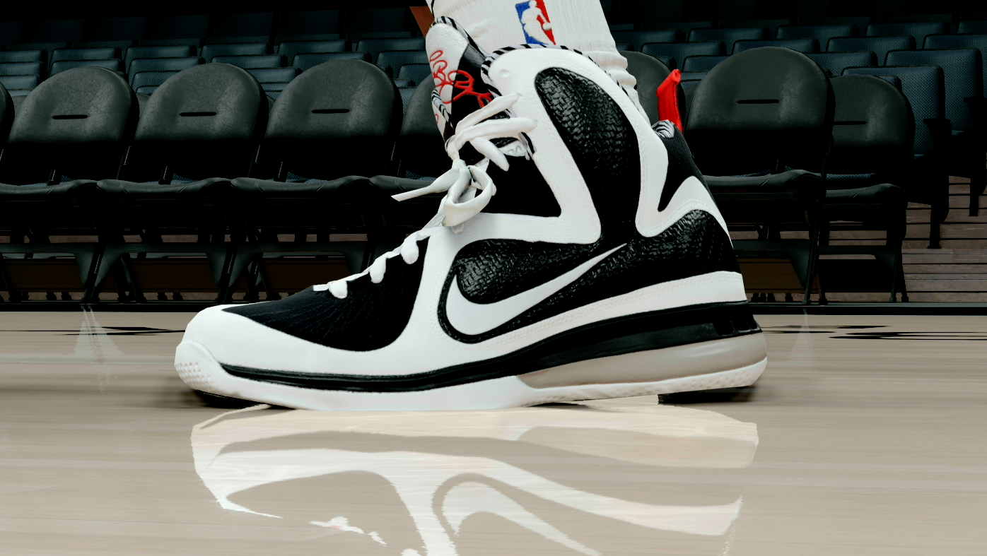 LeBron 9 White Black
